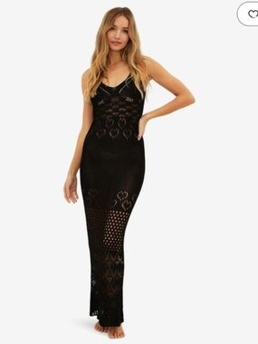 Beach Riot Tracy Cover-up Dress Black Medium